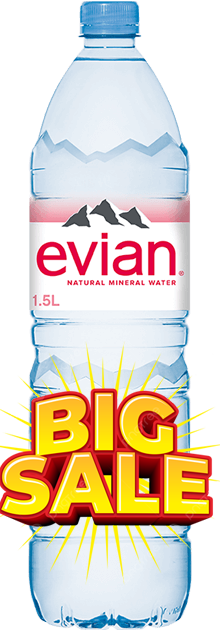 Evian chai nhựa 1.5L (Thùng / 12 Chai)